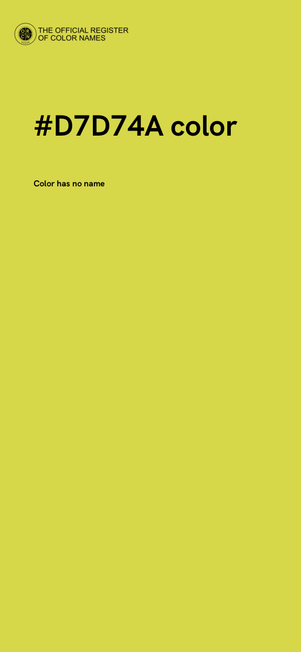 #D7D74A color image