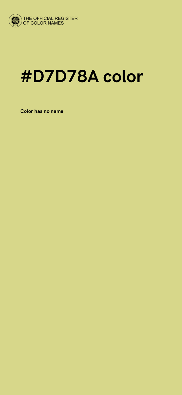 #D7D78A color image
