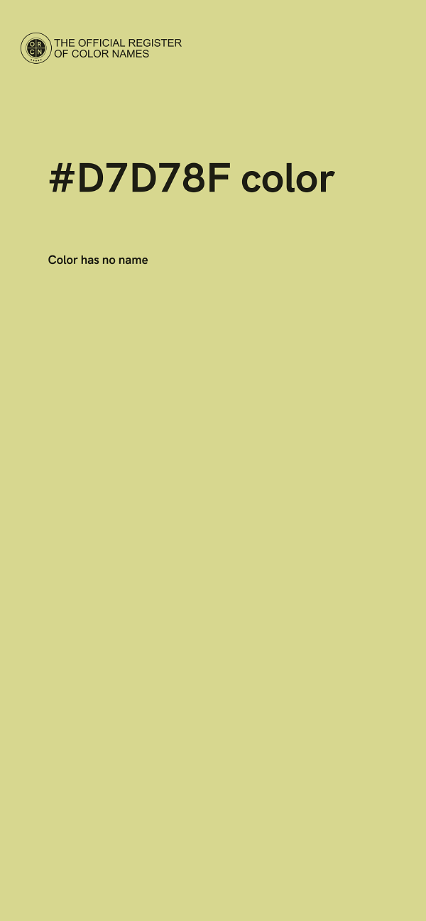 #D7D78F color image