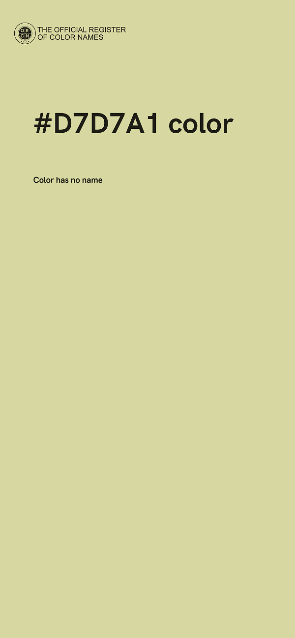 #D7D7A1 color image