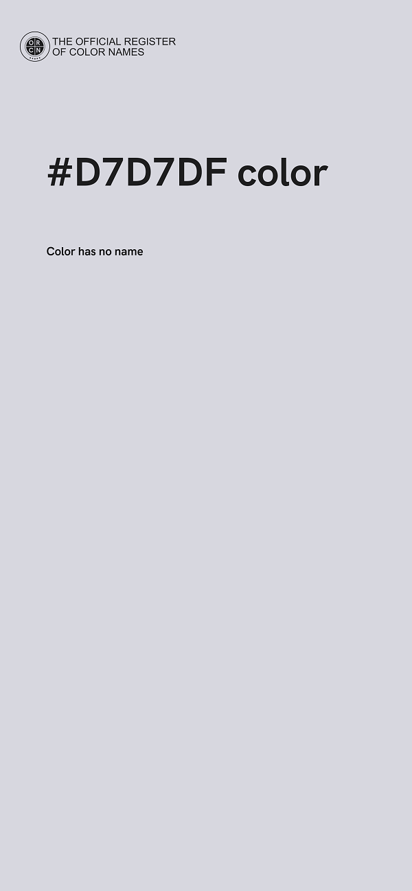 #D7D7DF color image