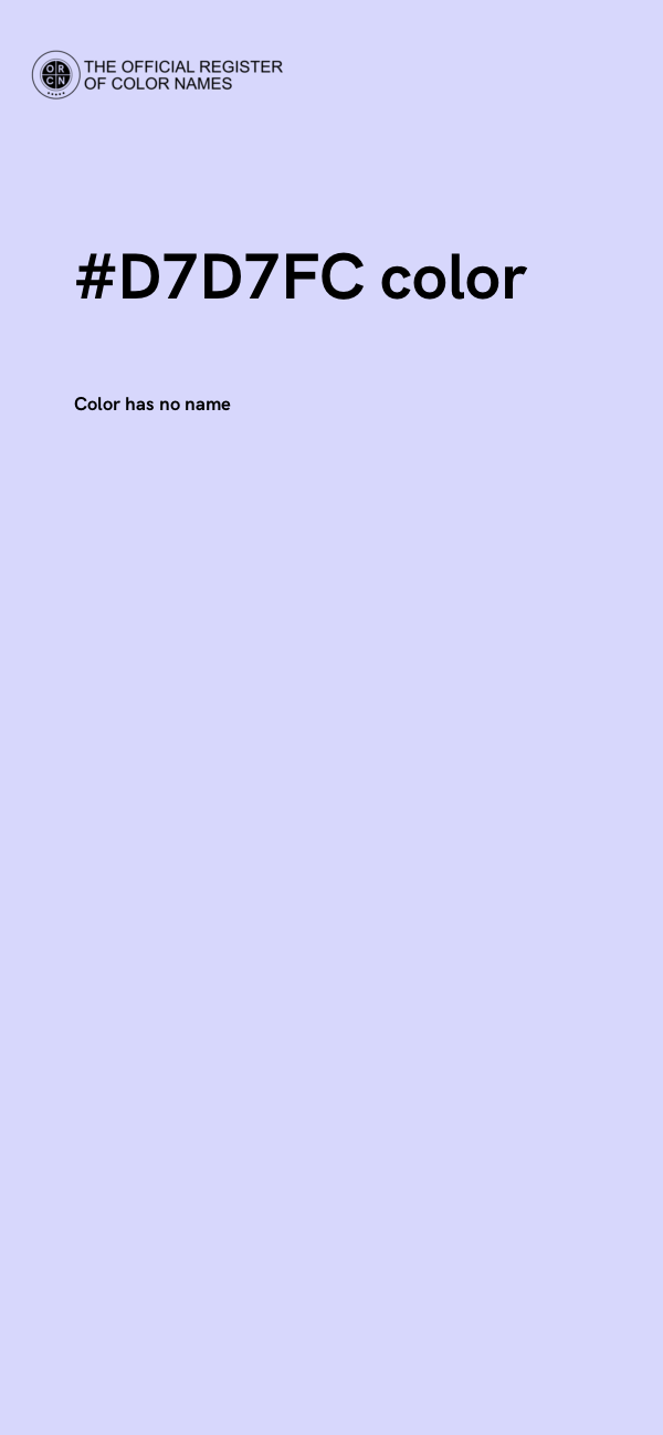 #D7D7FC color image