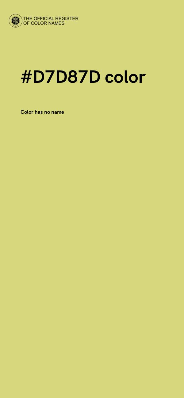 #D7D87D color image