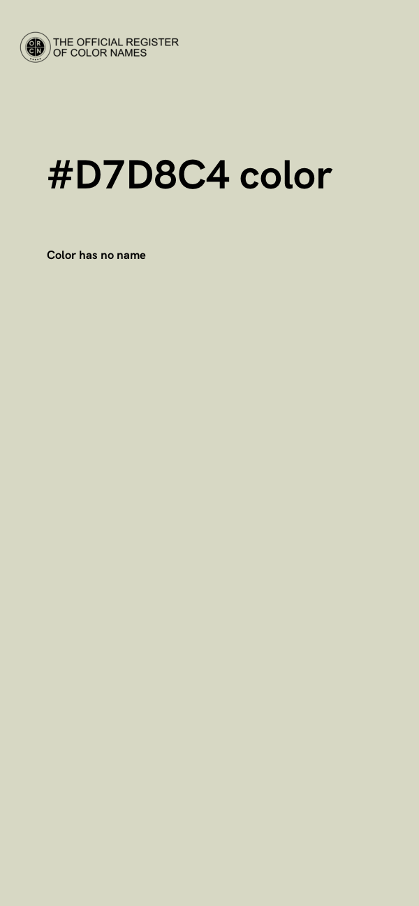 #D7D8C4 color image