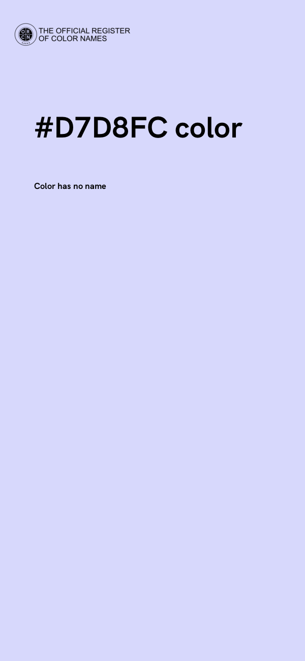 #D7D8FC color image