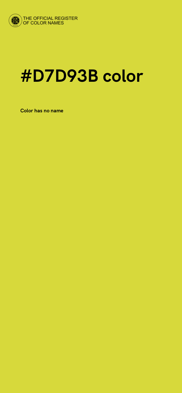 #D7D93B color image