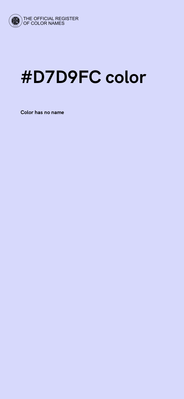 #D7D9FC color image