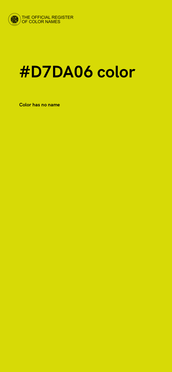 #D7DA06 color image