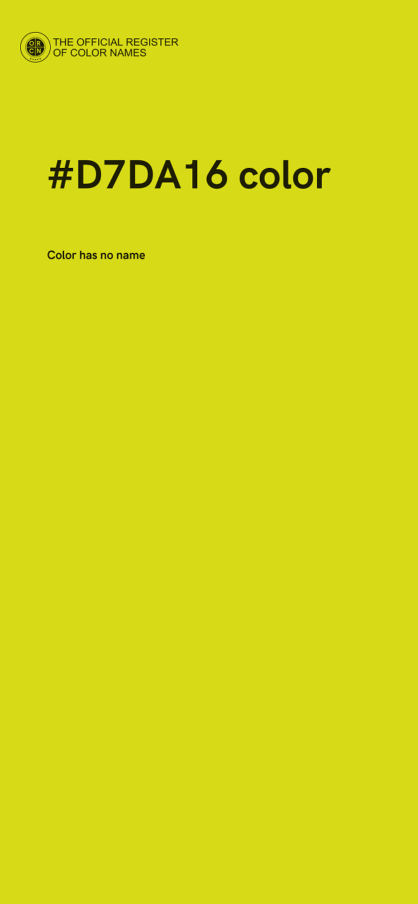 #D7DA16 color image