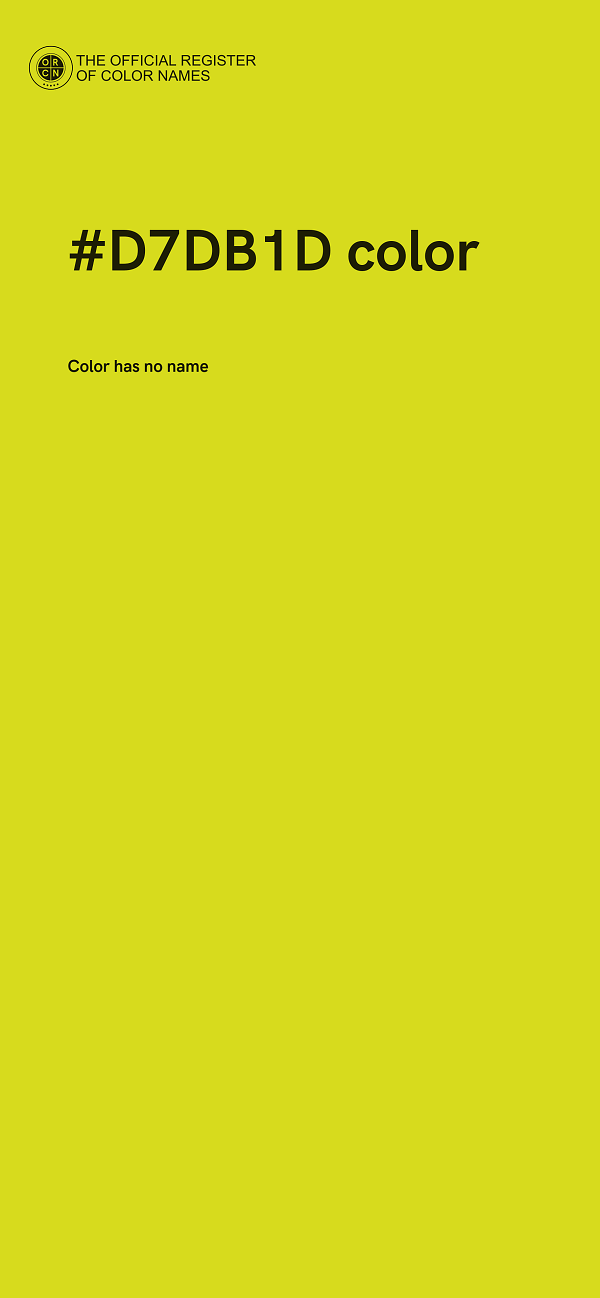 #D7DB1D color image