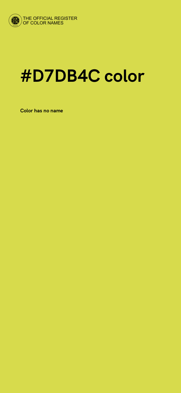 #D7DB4C color image