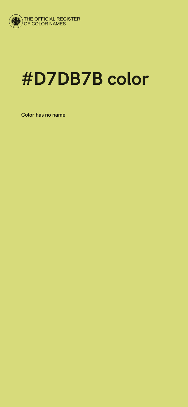 #D7DB7B color image