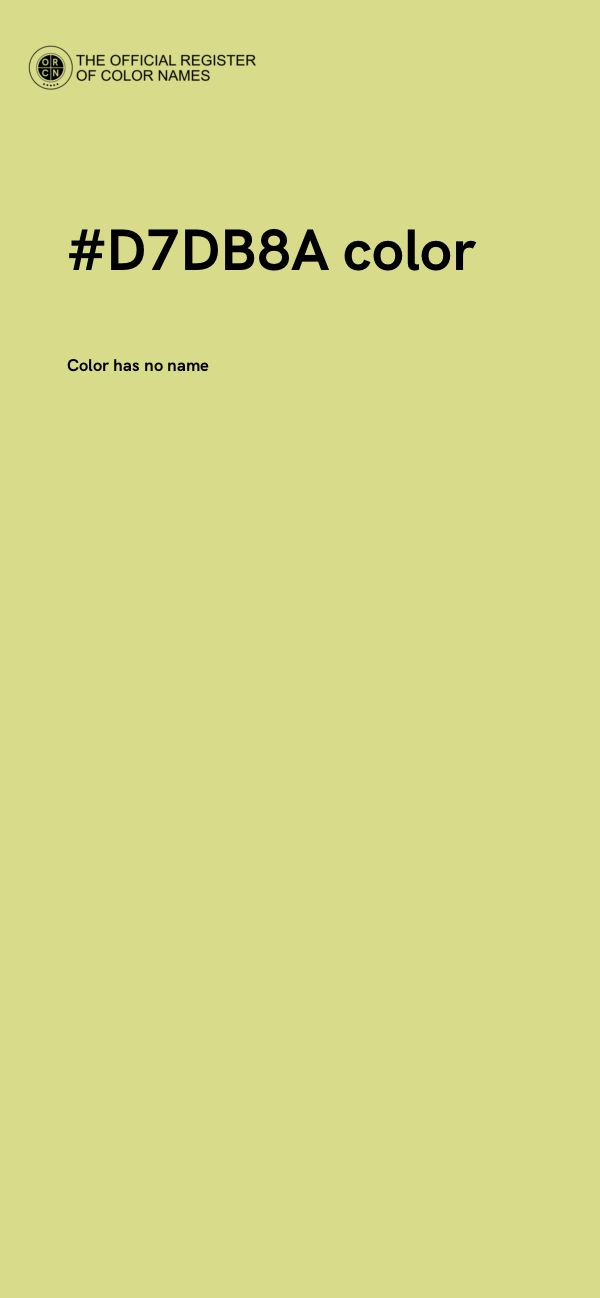 #D7DB8A color image