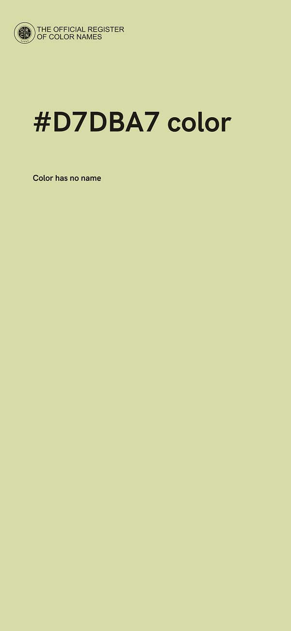 #D7DBA7 color image