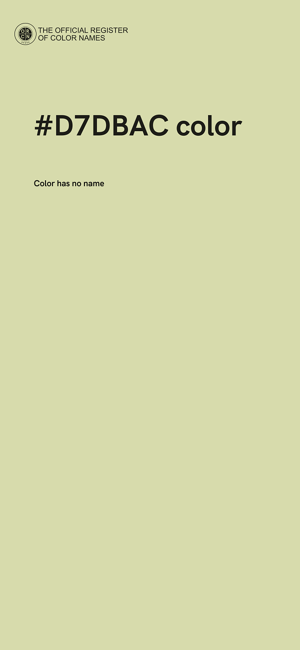 #D7DBAC color image
