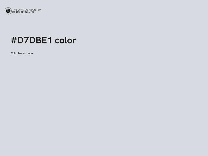 #D7DBE1 color image