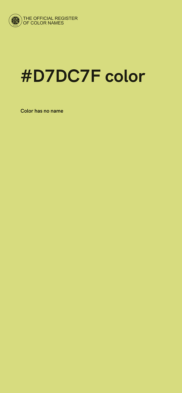 #D7DC7F color image