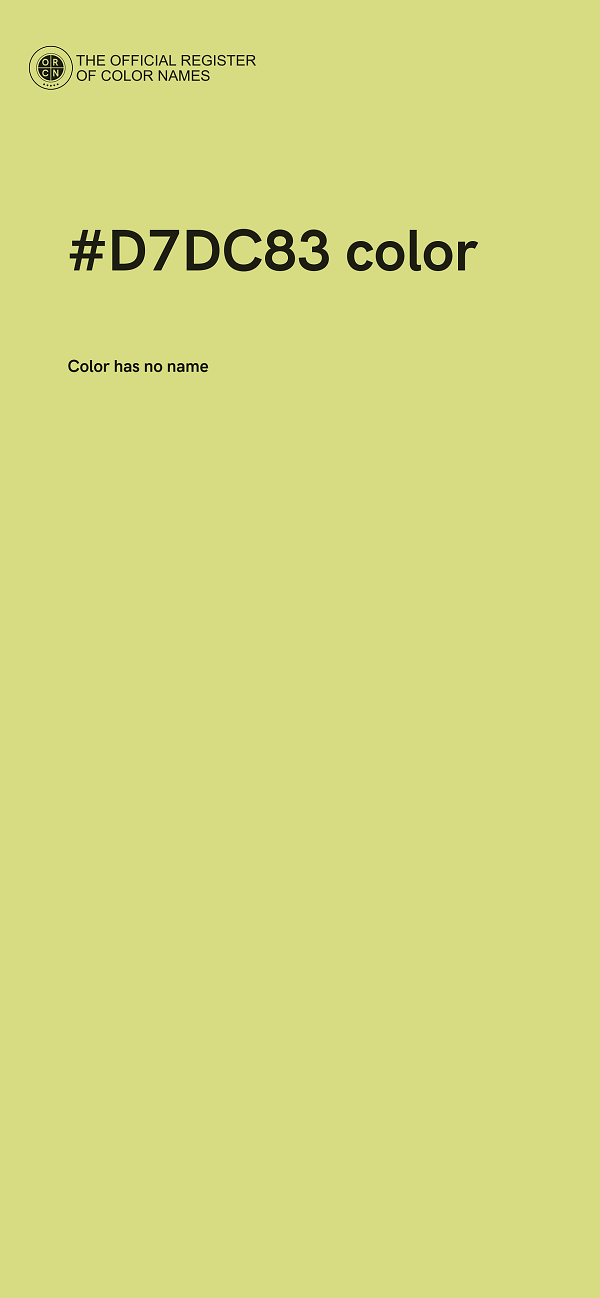 #D7DC83 color image