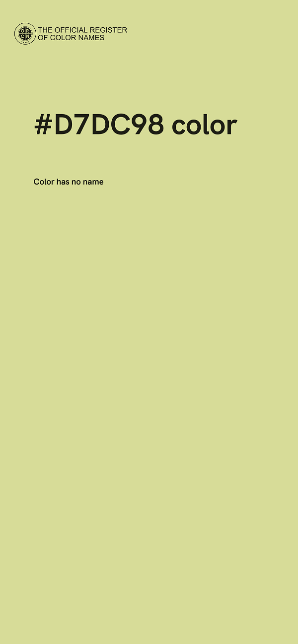 #D7DC98 color image