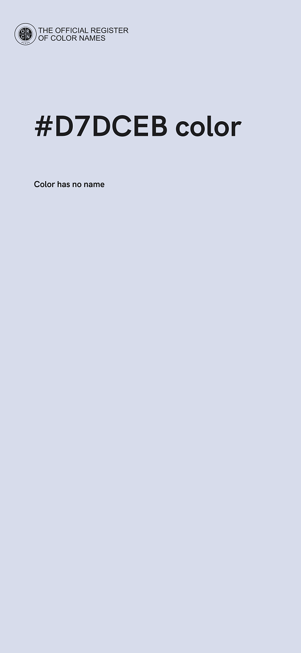 #D7DCEB color image