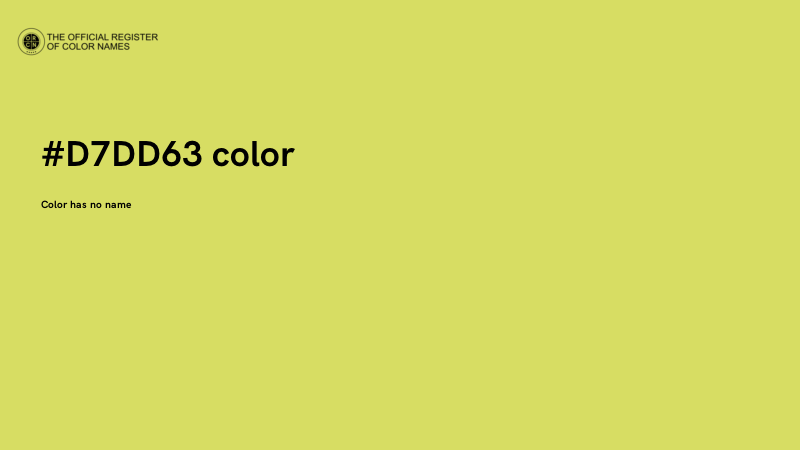 #D7DD63 color image