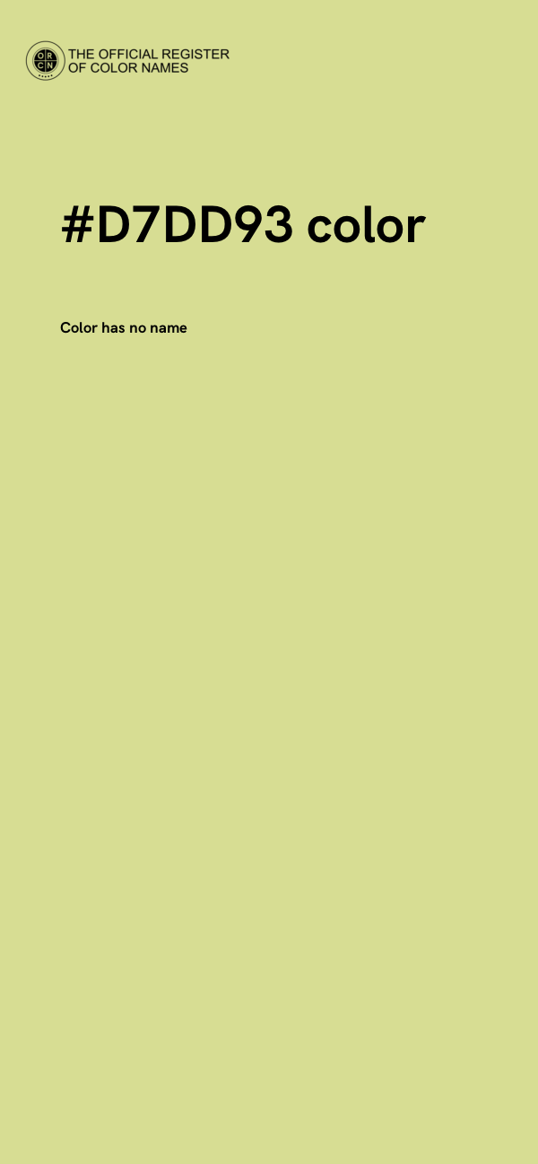 #D7DD93 color image