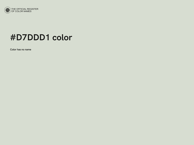 #D7DDD1 color image