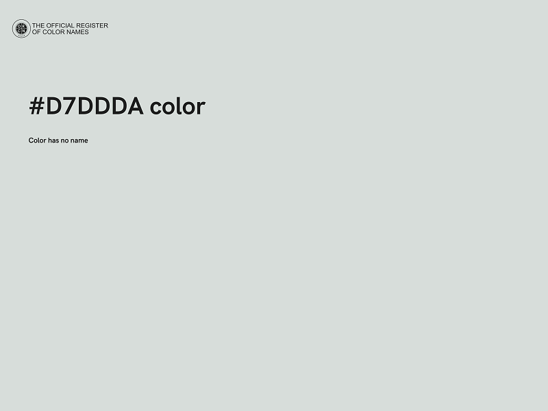 #D7DDDA color image