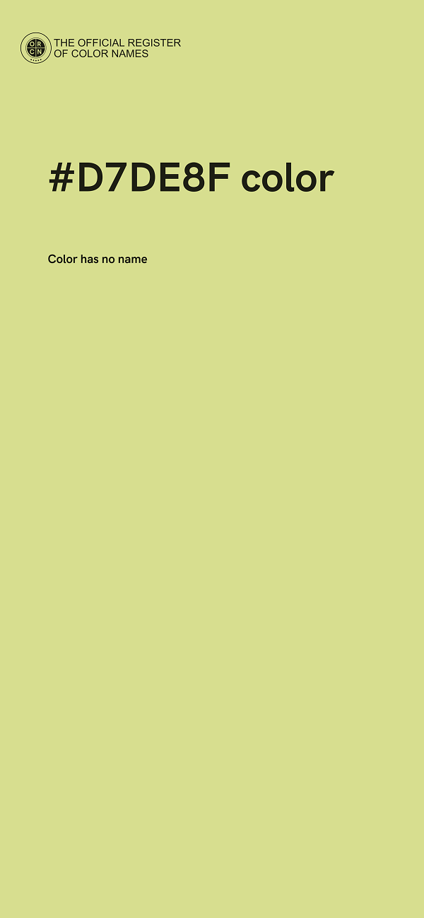#D7DE8F color image