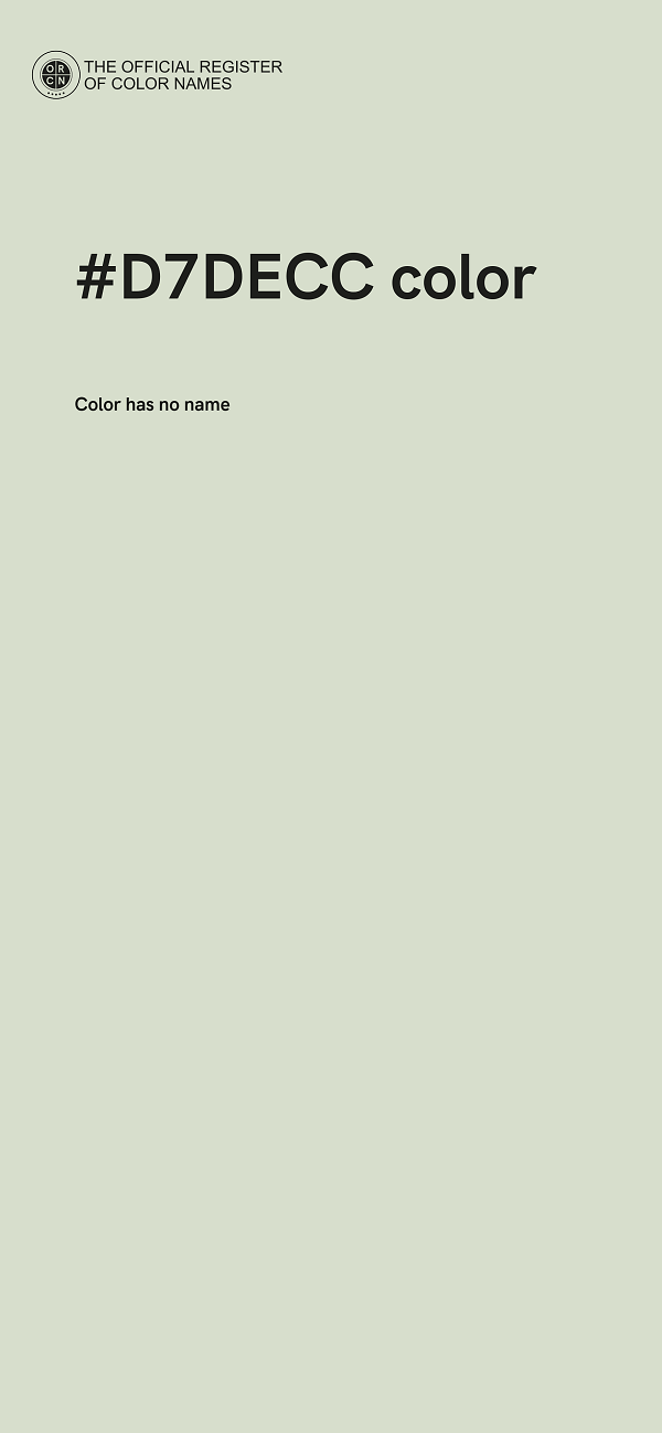 #D7DECC color image