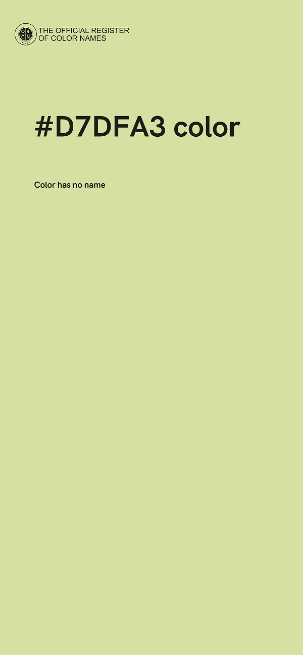 #D7DFA3 color image