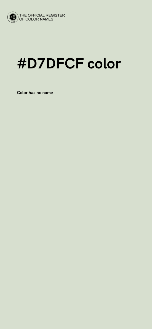 #D7DFCF color image