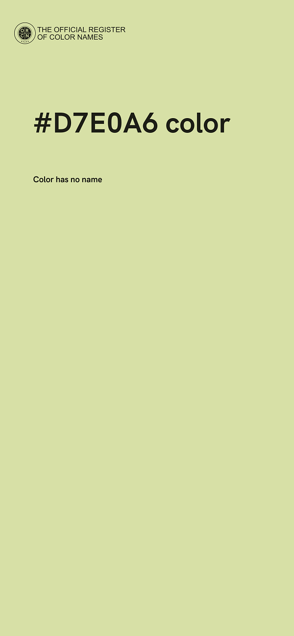 #D7E0A6 color image