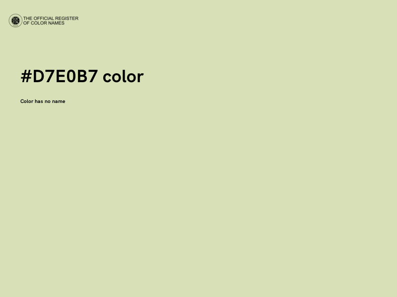 #D7E0B7 color image