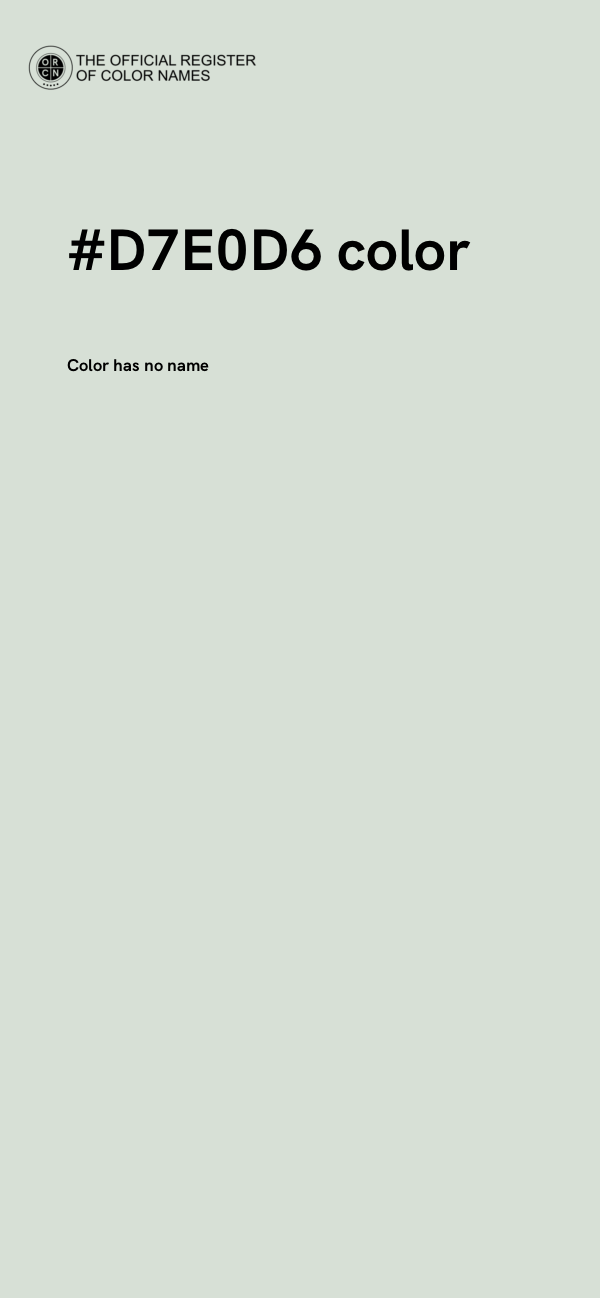 #D7E0D6 color image