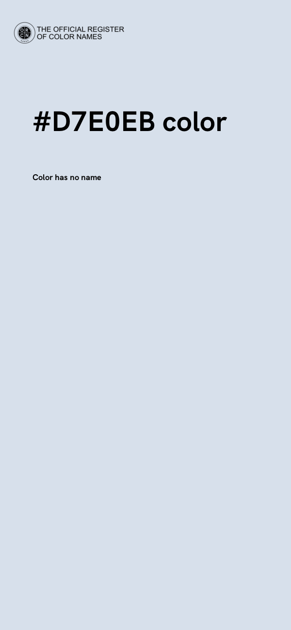 #D7E0EB color image