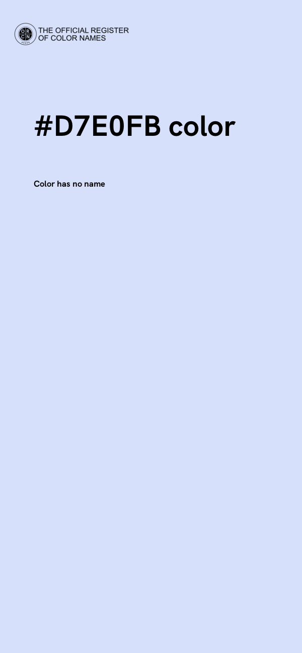 #D7E0FB color image