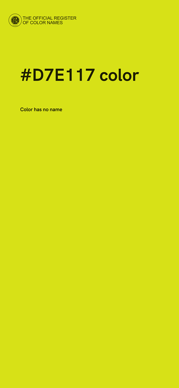 #D7E117 color image