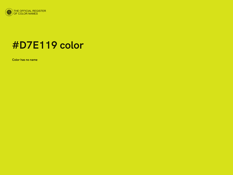 #D7E119 color image