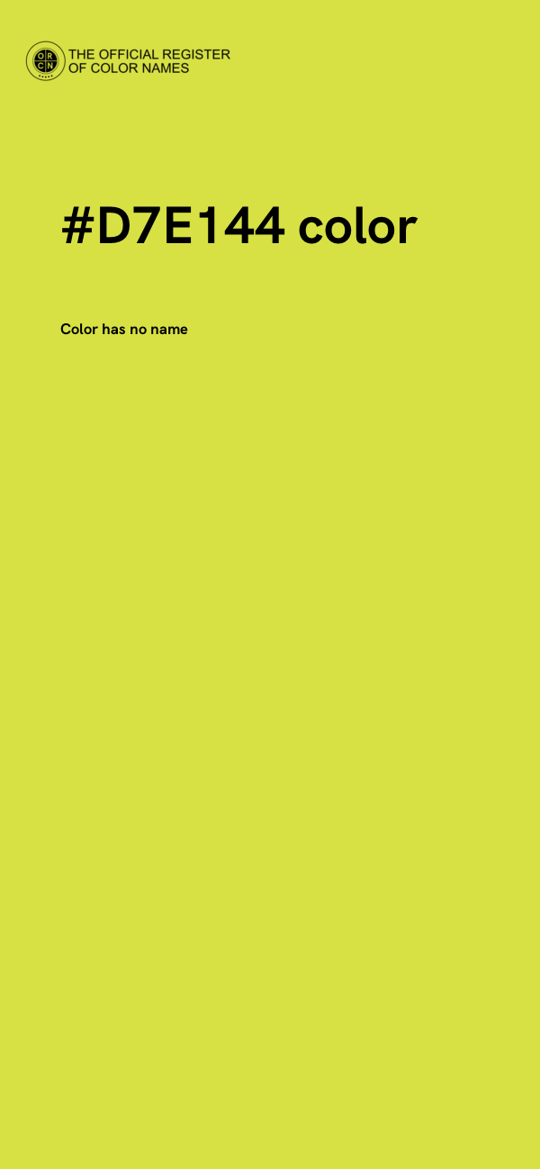 #D7E144 color image