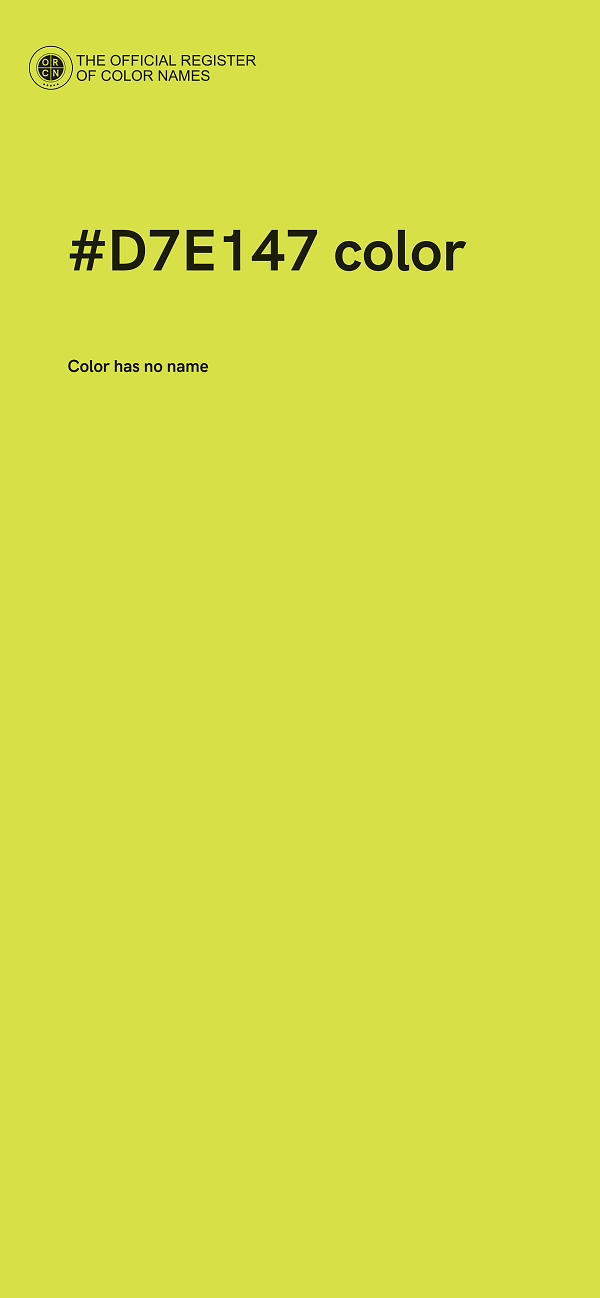 #D7E147 color image