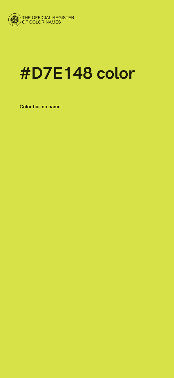 #D7E148 color image