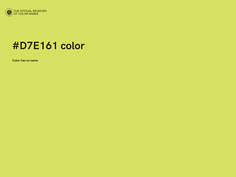 #D7E161 color image