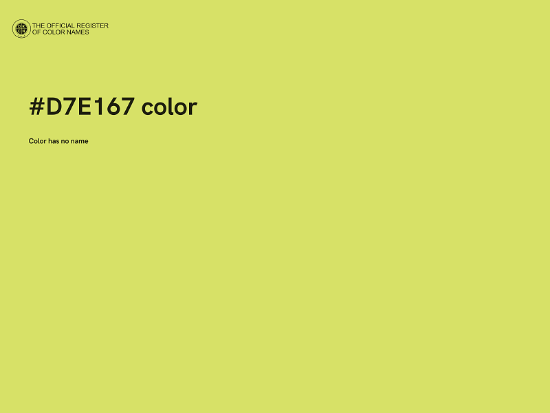 #D7E167 color image