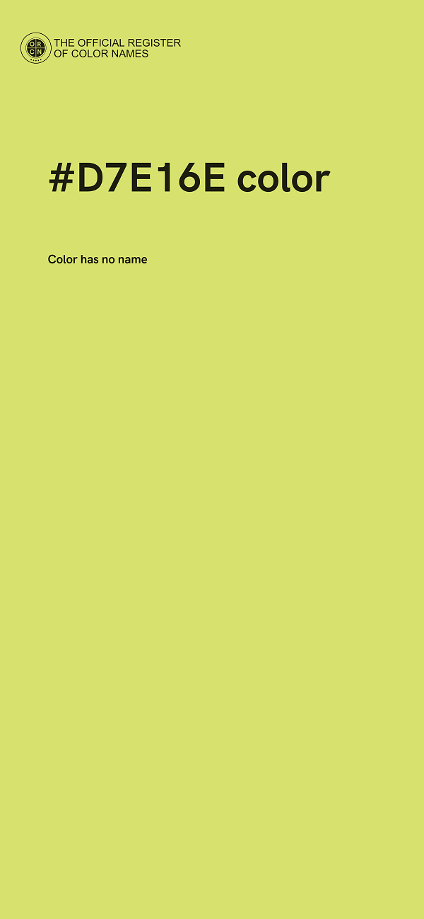 #D7E16E color image
