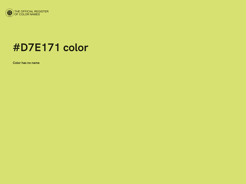 #D7E171 color image