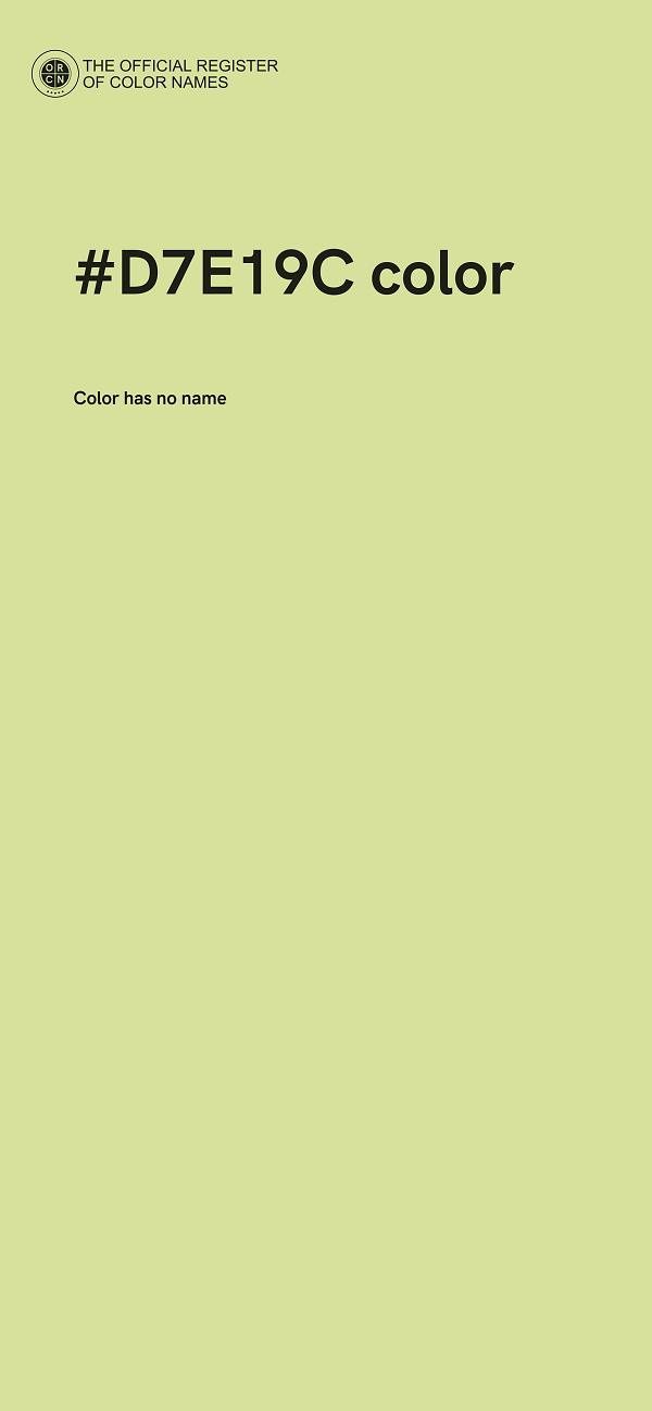 #D7E19C color image