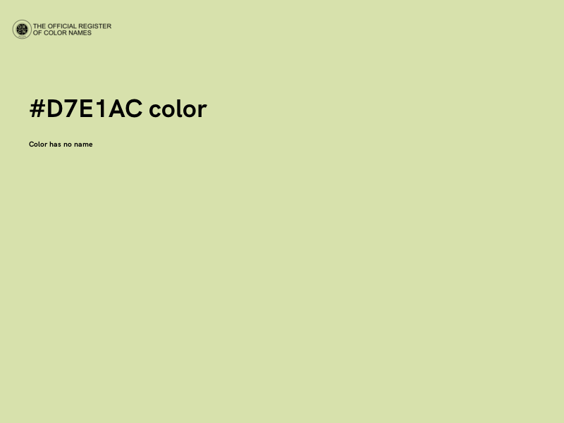 #D7E1AC color image