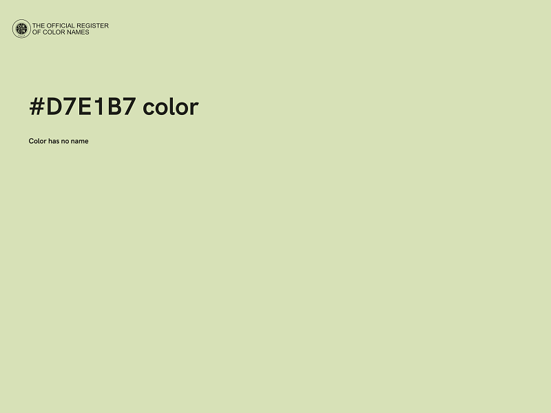 #D7E1B7 color image