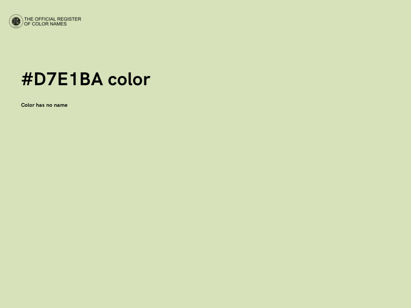#D7E1BA color image